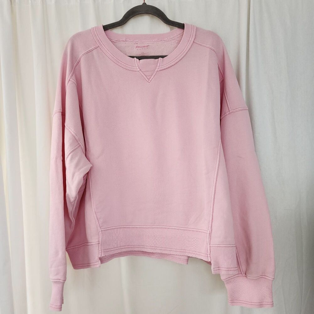 FP Movement x Hatch Intercept Maternity Pullover Sweatshirt Peony Pink Sz L NWT - Picture 2 of 9
